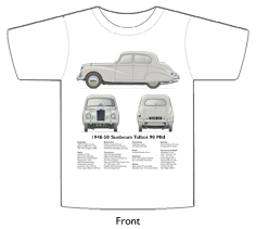 Sunbeam Talbot 90 MkI 1948-50 T-shirt Front